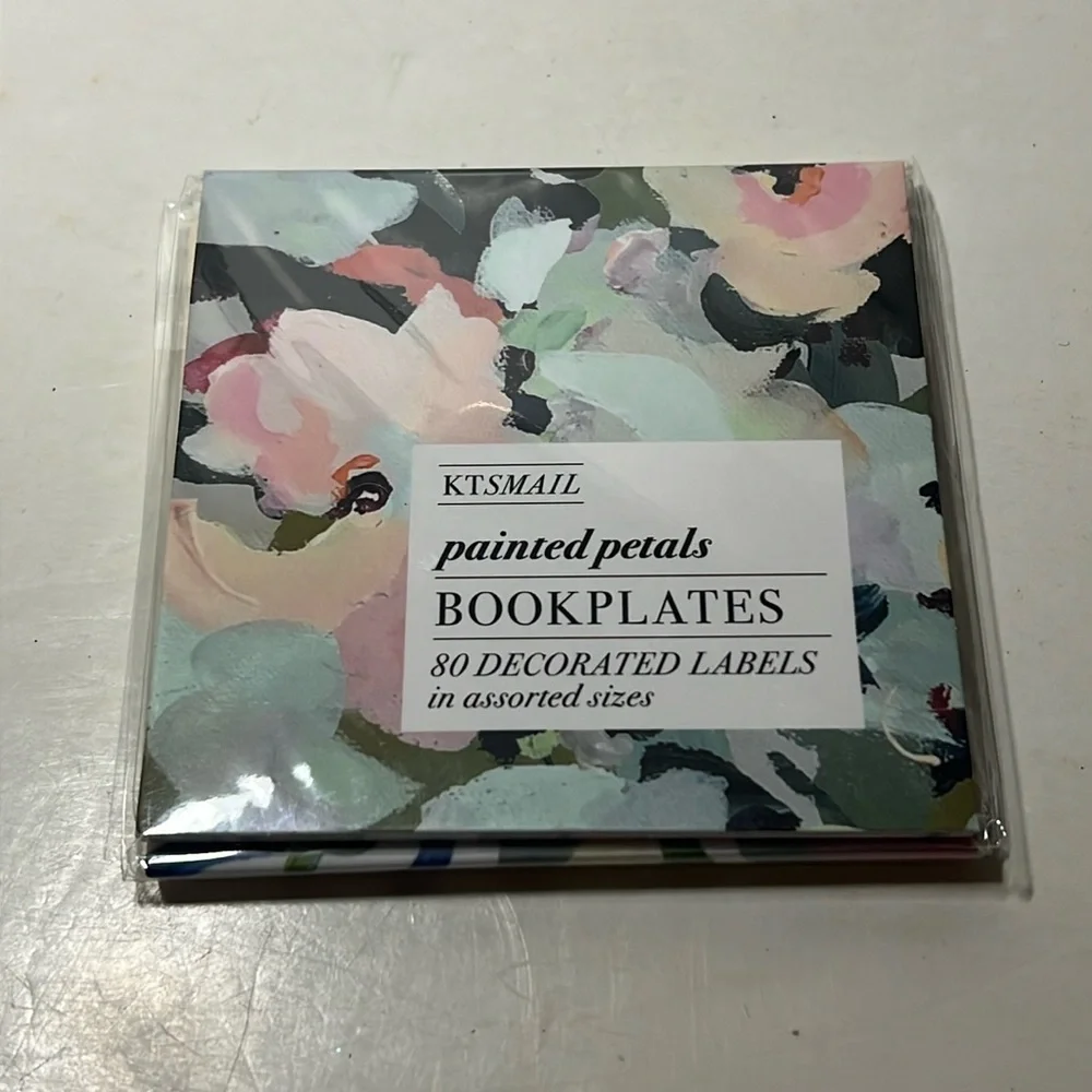 Book Plates painted petals